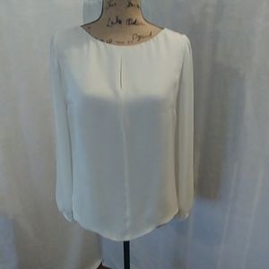 Cream silk blouse